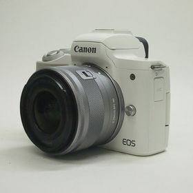 キヤノン(Canon)の【中古】(キヤノン) Canon EOS KISS M2+EF-M15-45 IS STM ホワイト(コンパクトデジタルカメラ)