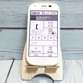 docomo 富士通 F-04J らくらくスマートフォン4 ホワイト 白色 WHITE 544