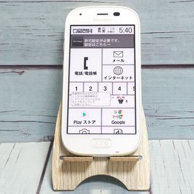 docomo 富士通 F-04J らくらくスマートフォン4 ホワイト 白色 WHITE 659