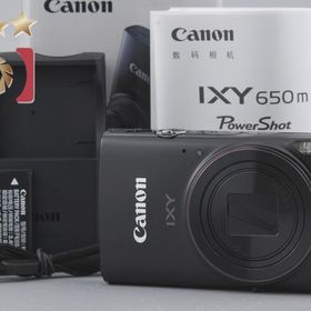 【中古】Canon キヤノン IXY 650 m ブラック コンパクトデジタルカメラ 元箱付き
