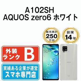 【中古】 A102SH AQUOS zero6 ホワイト a102shwh7mtm