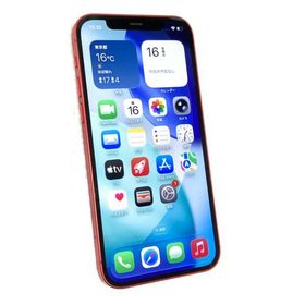 中古 Apple iPhone12 128GB プロダクトレッド MGHW3J／A SIMフリー ※音声通話に難あり ※バッテリ残量やや少なめ