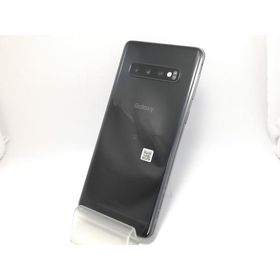 【中古】SAMSUNG au 【SIMロック解除済み】 Galaxy S10 SCV41 プリズム ブラック【戸塚】保証期間１ヶ月【ランクB】