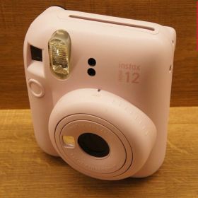 【中古】 【美品】 フジフイルム インスタントカメラ instax mini 12 「チェキ」 ブロッサムピンク 【フィルムカメラ】