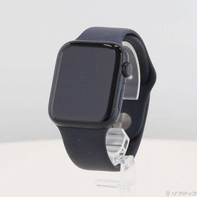 〔中古〕Apple(アップル) Apple Watch SE 第2世代 GPS 44mm ミッドナイトアルミニウムケース ミッドナイトスポーツバンド〔348-ud〕
