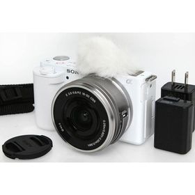 【全額返金保証】美品｜ソニー VLOGCAM ZV-E10L パワーズームレンズキット [ホワイト]（センサー清掃済み） CA01-R3800-2Q1B