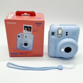 ■元箱付きのほぼ新品 FUJIFILM フジフイルム インスタントカメラ instax mini 12 「チェキ」 パステルブルー①