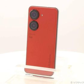 〔中古〕ASUS(エイスース) Zenfone 9 128GB サンセットレッド ZF9-RD8S128 SIMフリー〔258-ud〕