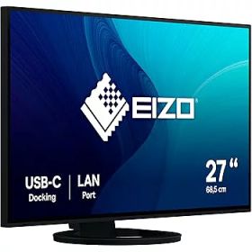 【中古】EIZO FlexScan EV2795-BK （27.0型／2560×1440／フレームレスモニター／アンチグレアIPS／疲れ目軽減／ブラック／The warranty is valid only i