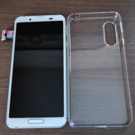 SH-M12 AQUOS sense 3 シルバー＆tpuクリアカバー