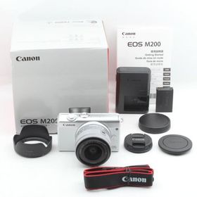 Canon ミラーレス一眼カメラ EOS M200 標準ズームキット ホワイト EOSM200WH-1545ISSTMLK