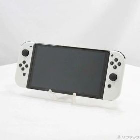 【中古】Nintendo(任天堂) Nintendo Switch 有機ELモデル Joy-Con(L)／(R) ホワイト 【198-ud】
