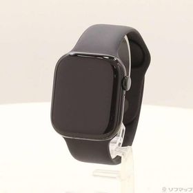 〔中古〕Apple(アップル) Apple Watch Series 10 GPS + Cellular 42mm ジェットブラックアルミニウムケース ブラックスポーツバンド〔344-ud〕