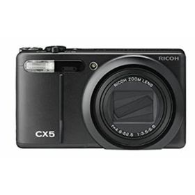 【中古】「非常に良い」RICOH ハイブリッドAFシステム搭載 光学10.7倍ズーム CX5 ブラック CX5BK(コンパクトデジタルカメラ)
