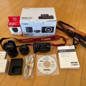 EOS M3 ダブルレンズキット+電子ビューファインダー他