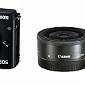【中古】(非常に良い)Canon ミラーレス一眼カメラ EOS M3 ダブルレンズEVFキット(ブラック) EF-M18-55mm F3.5-5.6 IS STM EF-M22mm F2 STM 付属 EOSM3BK-WLEVFK