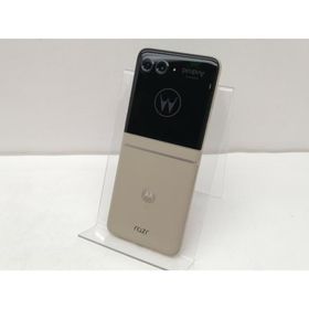 【中古】MOTOROLA SoftBank 【SIMフリー】 motorola razr 50s サンドクリーム 8GB 256GB A403MO【仙台イービーンズ】保証期間１ヶ月【ランクA】