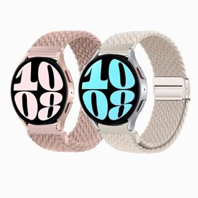 編組 マグネット コンパチブル Samsung Galaxy Watch 6/6 Classic/5/5 pro/4/4 Classic/3 41mm/Active 2/Active for Amazfit