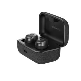 ゼンハイザー Sennheiser ワイヤレスイヤホン MOMENTUM True Wireless 4 ブラックグラファイト 高性能ドライバー 30時間再生 ハイブリッドアダプティブノイズキャンセリング 外音取り込み機能 bluetooth 5.4