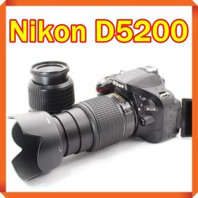 Nikon D5200 ダブルレンズセット 画面反転で自撮り可能♪ 97ｋ2300