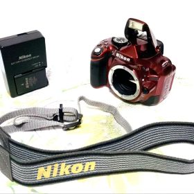 ❤️超新品級❤️一眼レフ❤️Nikon D5200 レッド❤️希少カラー