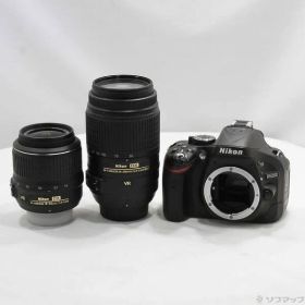 ソフマップ 〔中古品〕 NIKON D5200 ダブルズームキット ブラック (2410万画素／SDXC)【348】