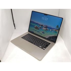 【中古】Apple MacBook Air 15インチ M2(CPU:8C/GPU:10C) 8GB/256GB スターライト MQKU3J/A (M2,2023)【日本橋3】保証期間１ヶ月【ランクA】