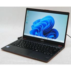 富士通 Lifebook U938/S FMVU14013 Webカメラ Core i5 7世代 SSD サテンレッド Windows 11 中古 ノートパソコン
