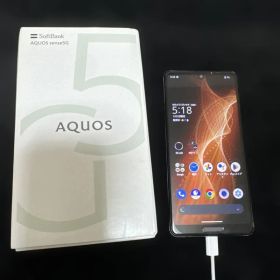 AQUOS sense5G シルバー 本体 付属品あり