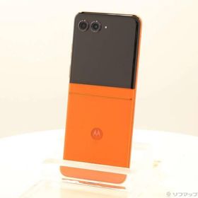 〔中古〕Motorola(モトローラ) motorola razr 50 512GB スプリッツオレンジ PB230002JP SIMフリー〔258-ud〕