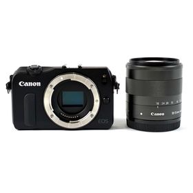 キヤノン EOS M EF-M 18-55 IS STM レンズキット ブラック 中古(ミラーレス一眼)