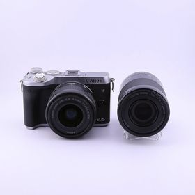 キヤノン(Canon)の【中古】(キヤノン) Canon EOS M6 ダブルズームキツト シルバー(コンパクトデジタルカメラ)