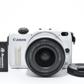 ★美品★ キヤノン Canon EOS M2 ボディ ホワイト EF-M 15-45mm F3.5-6.3 IS STM ★ L24#7060
