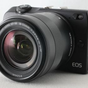 キヤノン Canon EOS M2 EF-M 18-55 IS STM レンズキット ブラック ストラップ付◇48954