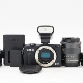 C121557)Canon EOS M2 ミラーレス一眼レフ ダブルレンズキット 美品
