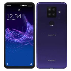 【中古】【安心保証】 AQUOS sense4 plus SH-M16[128GB] 楽天モバイル パープル