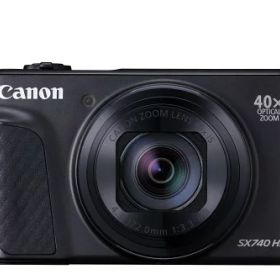 Canon コンパクトデジタルカメラ PowerShot SX740 HS ブラック 光学40倍ズーム/4K動画/Wi-Fi対応 PSSX740HSBK