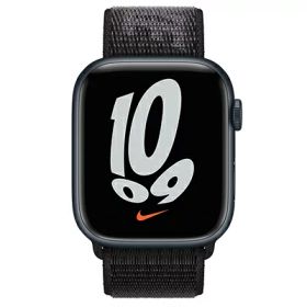 Apple Apple Watch Nike Series7 45mm GPSモデル MKNX3J/A+ML343FE/A A2474【ミッドナイトアルミニウムケース/ブラックNikeスポーツループ】 [中古] 【当社3ヶ月間保証】 イオシス
