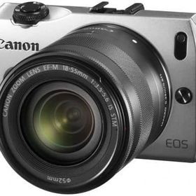Canon ミラーレスカメラ EOS M EF-M18-55 IS STM レンズキット 1800万画素 (シルバー) [EOSMSL-18-55ISSTMLK] カメラ
