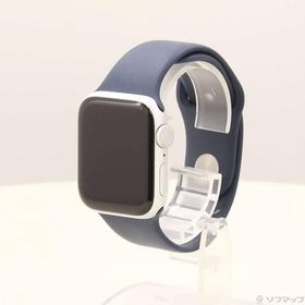 〔中古〕Apple(アップル) Apple Watch SE 第2世代 GPS 40mm シルバーアルミニウムケース ストームブルースポーツバンド〔269-ud〕