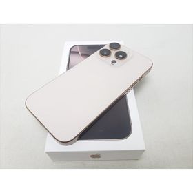(中古) iPhone16 Pro 128GB デザートチタニウム /MYMX3J/A 【国内版 SIMFREE】、SIMフリー