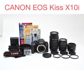 キヤノン(Canon)のCANON EOS Kiss X10i標準&望遠&単焦点トリプルレンズセット(デジタル一眼)