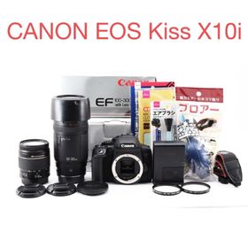 保証付き/Canon EOS Kiss X10i標準&望遠ダブルレンズセット(デジタル一眼)