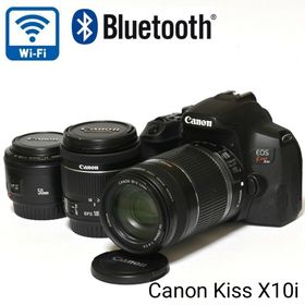 キヤノン(Canon)の【Canon】EOS Kiss X10i トリプルレンズセット★Wi-Fi搭載★(デジタル一眼)