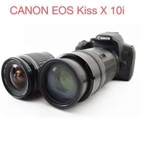 キヤノン(Canon)の保証付き/Canon EOS Kiss X10i標準&望遠ダブルレンズセット(デジタル一眼)