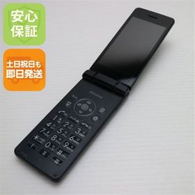 安心保証 美品 SH-02L AQUOS ケータイ ブラック 本体 白ロム