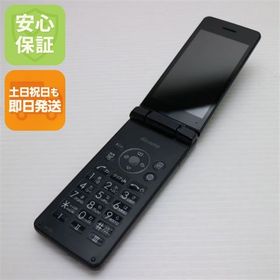 安心保証 美品 SH-02L AQUOS ケータイ ブラック 本体 白ロム