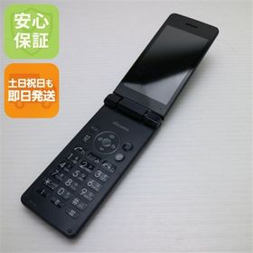 安心保証 美品 SH-02L AQUOS ケータイ ブラック 本体 白ロム
