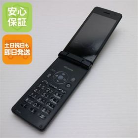 安心保証 良品中古 SH-02L AQUOS ケータイ ブラック 本体 白ロム