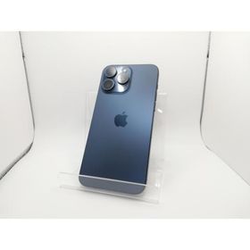 【中古】Apple 国内版 【SIMフリー】 iPhone 15 Pro Max 256GB ブルーチタニウム MU6T3J/A【DS秋葉】保証期間１ヶ月【ランクB】